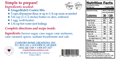 GingerKids Cookie Mix Kit