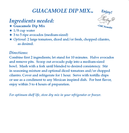 Guacamole Dip Mix