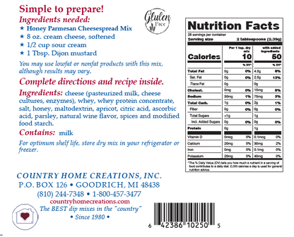 Honey Parmesan Cheesespread Mix-NEW RELEASE
