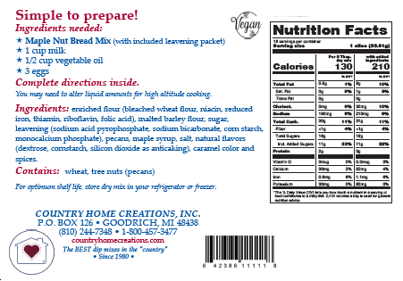 Maple Nut Bread Mix - NEW RELEASE