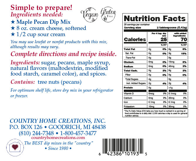 Maple Pecan Dip Mix