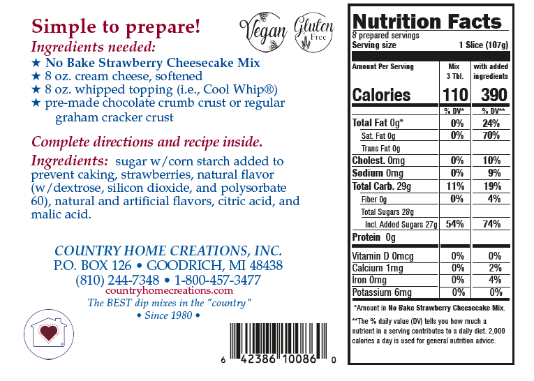 No-Bake Strawberry Cheesecake Mix
