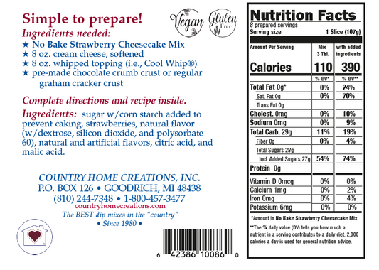 No-Bake Strawberry Cheesecake Mix