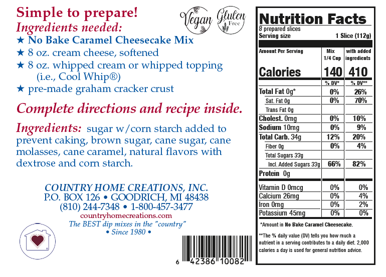 No-Bake Caramel Cheesecake Mix