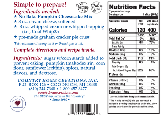 No-Bake Pumpkin Cheesecake Mix