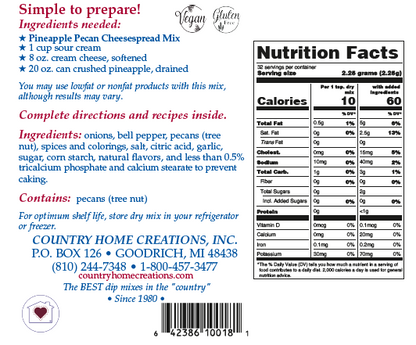 Pineapple Pecan Cheesespread Mix