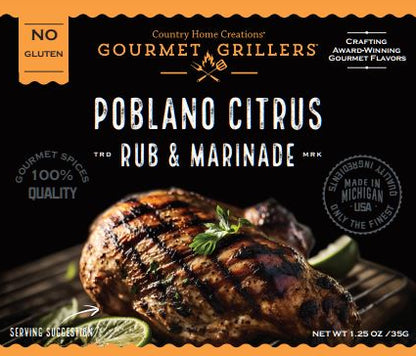 Gourmet Grillers Poblano Citrus Rub & Marinade