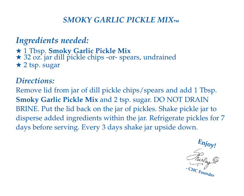 Smoky Garlic Pickle Mix - NEW RELEASE