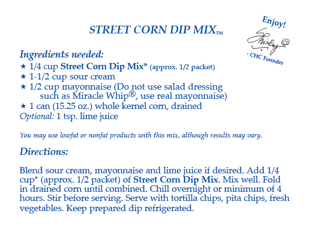 Street Corn Dip Mix-NEW RELEASE