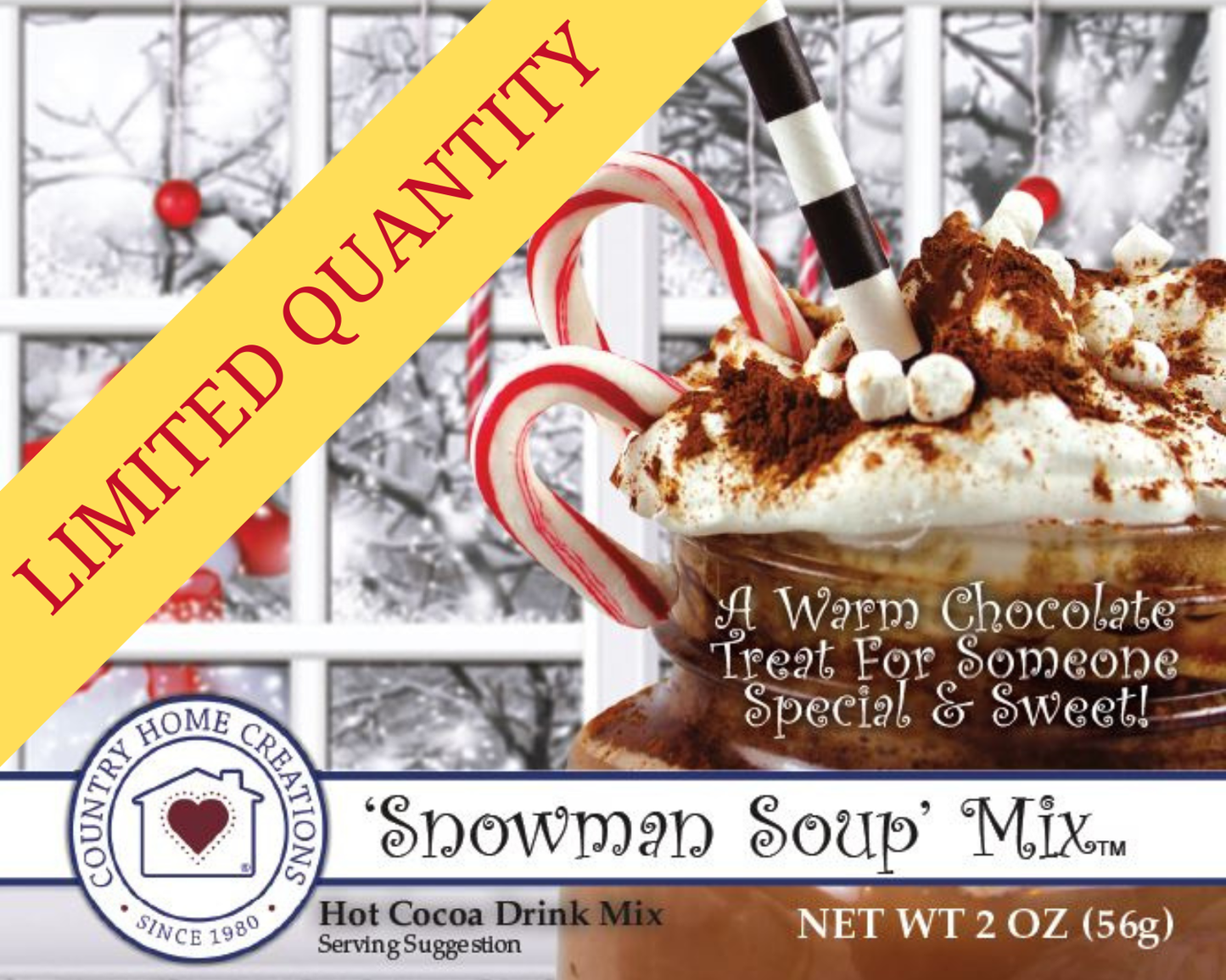 Snowman Soup Mix (Hot Cocoa) LIMITED QUANTITIES