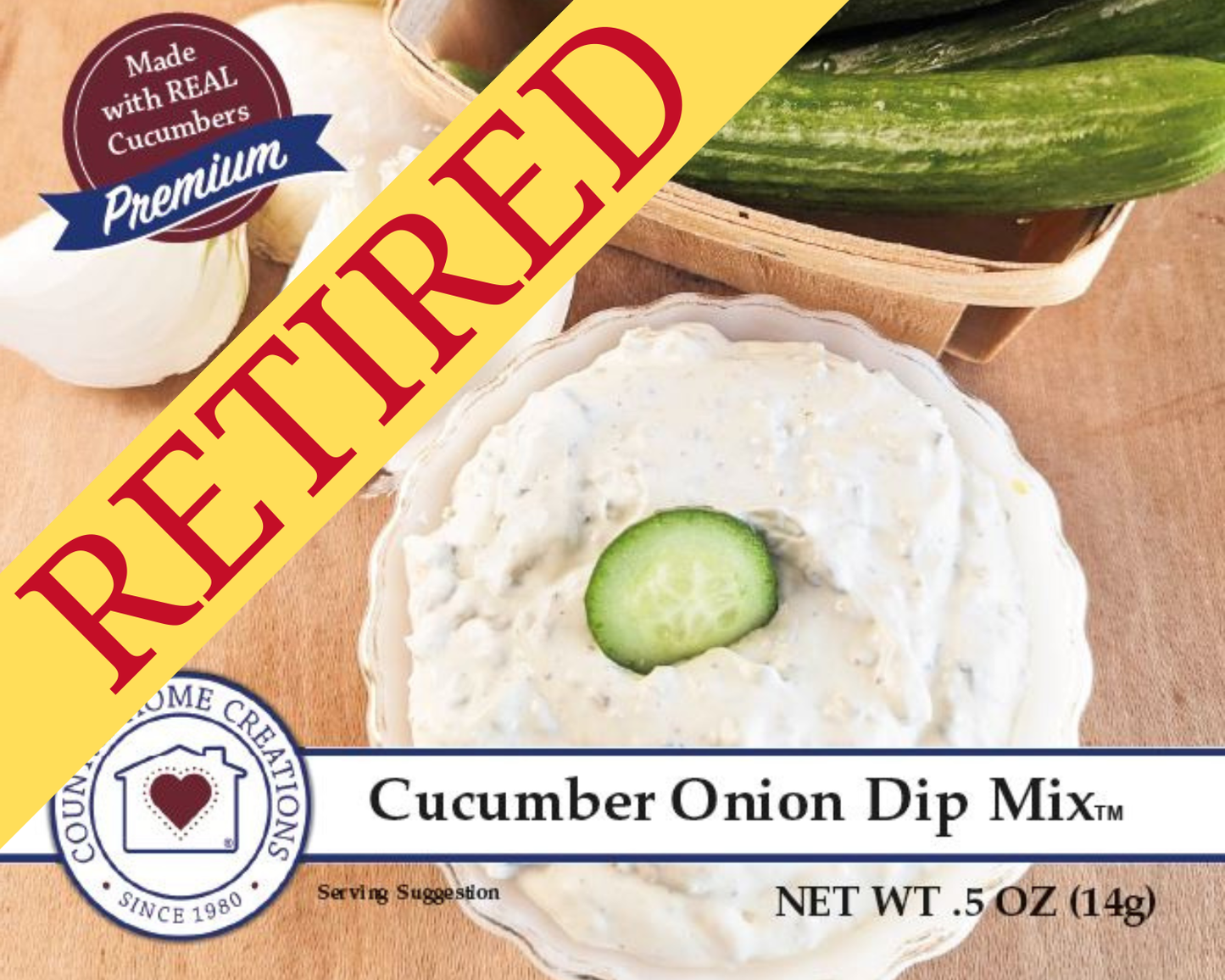Cucumber Onion Dip Mix- RETIRED