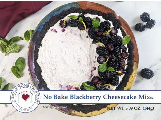 No-Bake Blackberry Cheesecake