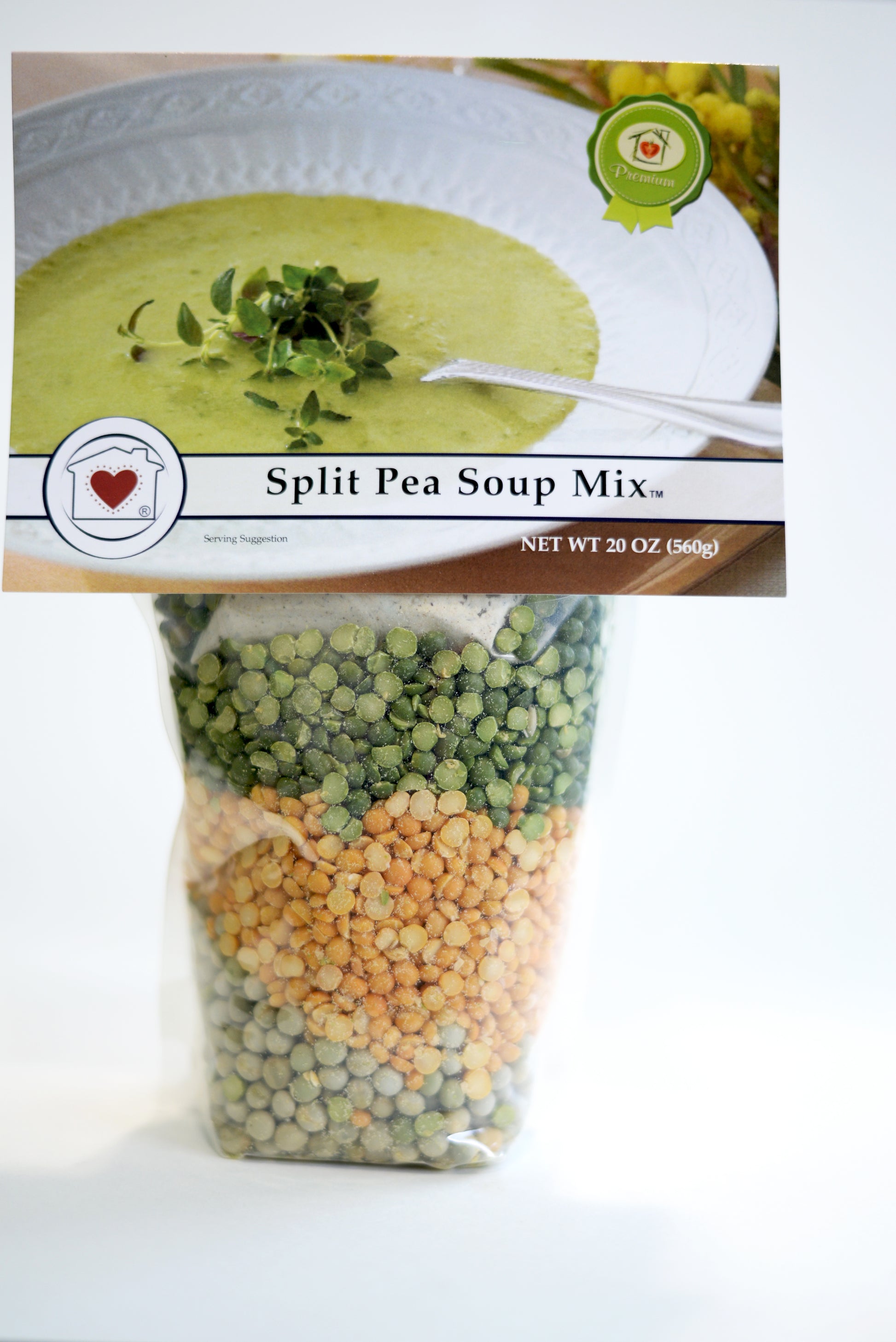 Mason jar split pea soup with rice - Mia Kouppa