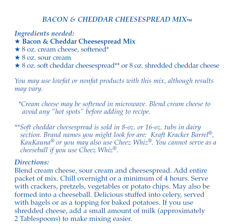 DDD-31 Bacon Cheddar Cheese