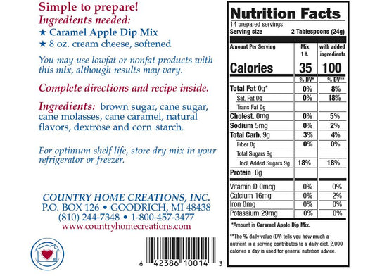 Caramel Apple Dip Mix