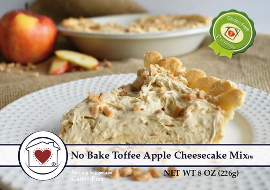 No Bake Toffee Apple Cheesecake